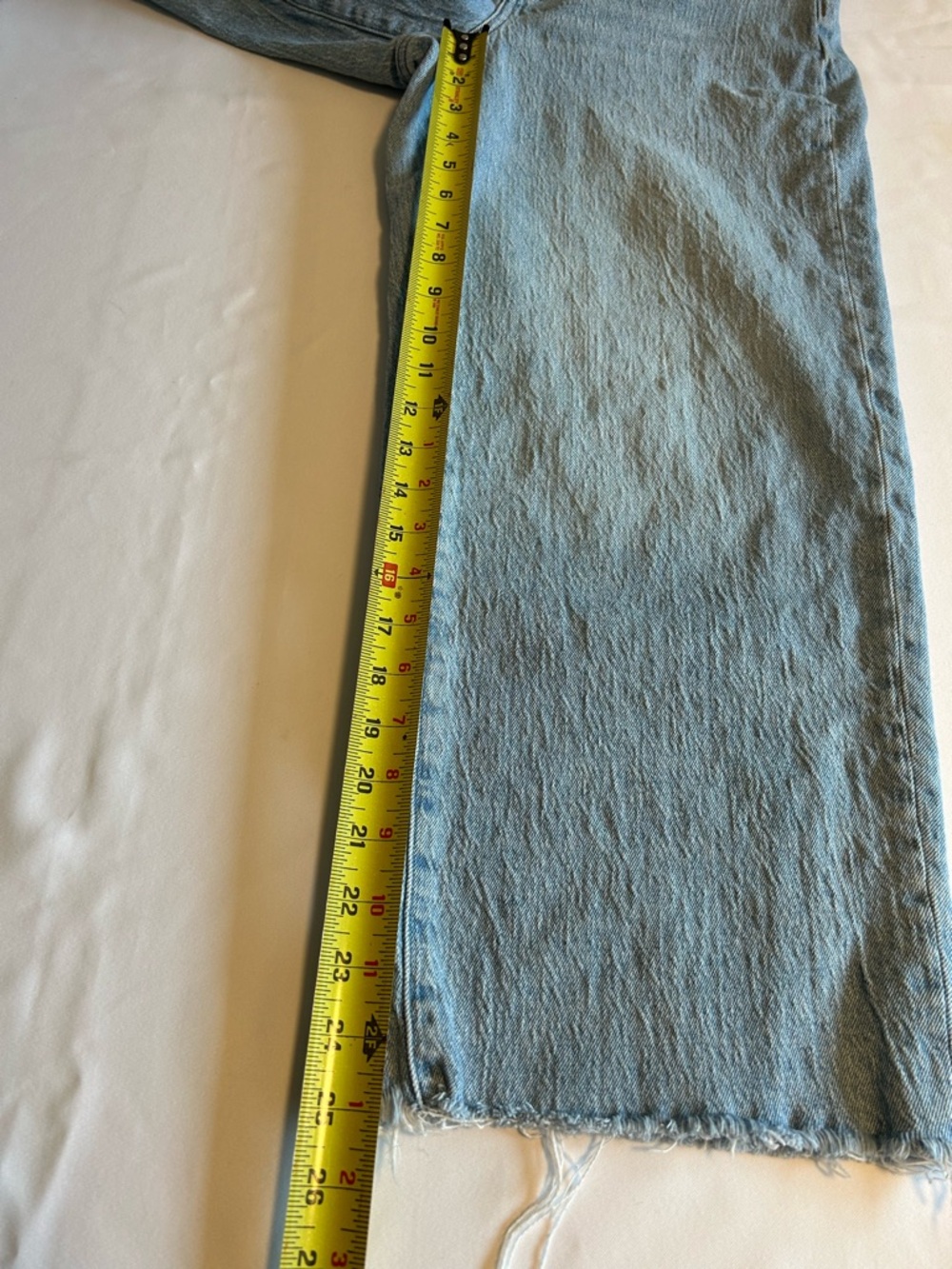 Madewell curvy perfect vintage wide leg crop jeans size 28 light wash high rise - Picture 13 of 13